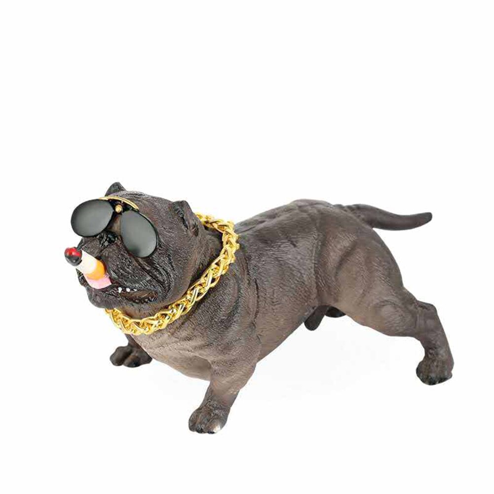 Bully Pitbull-decoración Interior para salpicadero de coche, adorno divertido para el hogar, accesorios sin Base,: Gris