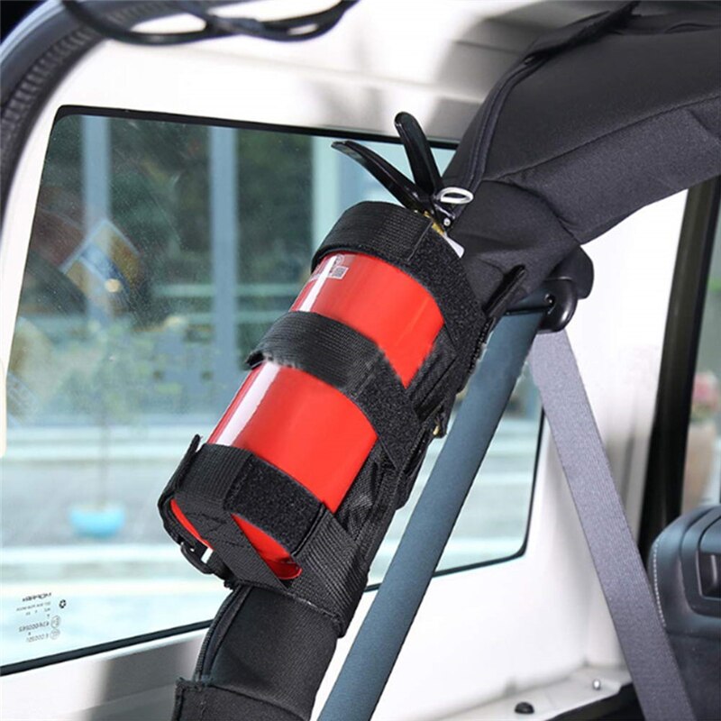 Bil veltebøyle brannslukningsapparat holder biltilbehør brannslukningsapparat feste stropp for jeep wrangler tj jk  jl 97-18