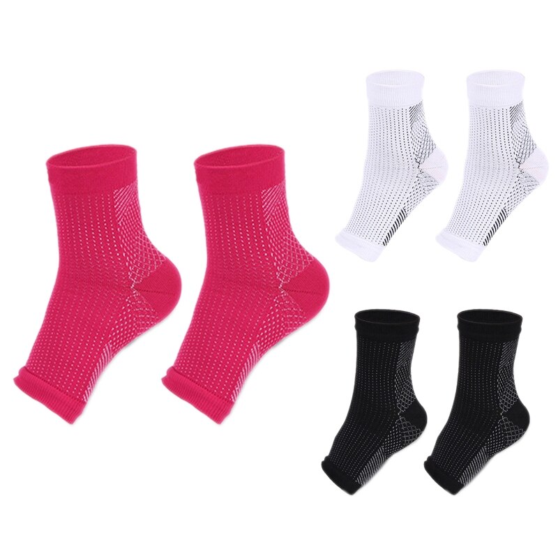 Foot Compression Sleeve, Plantar Fasciitis Socks for Arch Support, Achilles Tendonitis &amp; Foot Pain Relief Toeless Socks