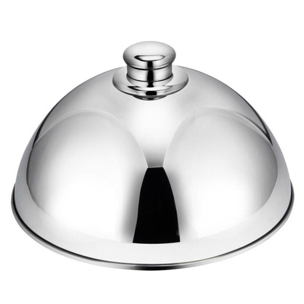 Stainless Steel Food Meal Cover Steak Cover Cheese Melting Dome Serving Dish Food Cover For Home Hotels Banquet Cookware Parts: B