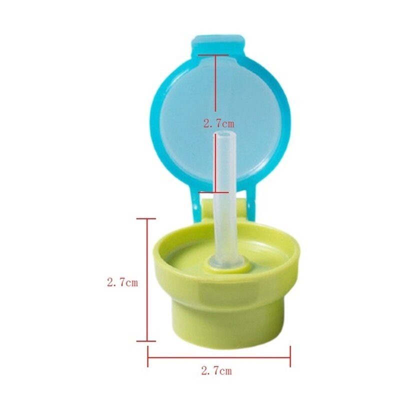 Adaptateur de bouteille d&#39;eau Portable anti-déversement, capuchon avec Tube, couvercle de paille pour bébé enfant, hygiène facile, distributeur de boissons