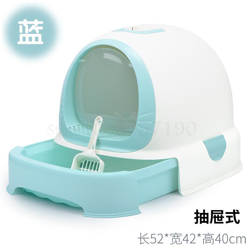 Cat Litter Box Fully Closed Cat Toilet Fat Cat Oversized Cat Litter Box Large Single-layer Cat Potty Drawer Type
