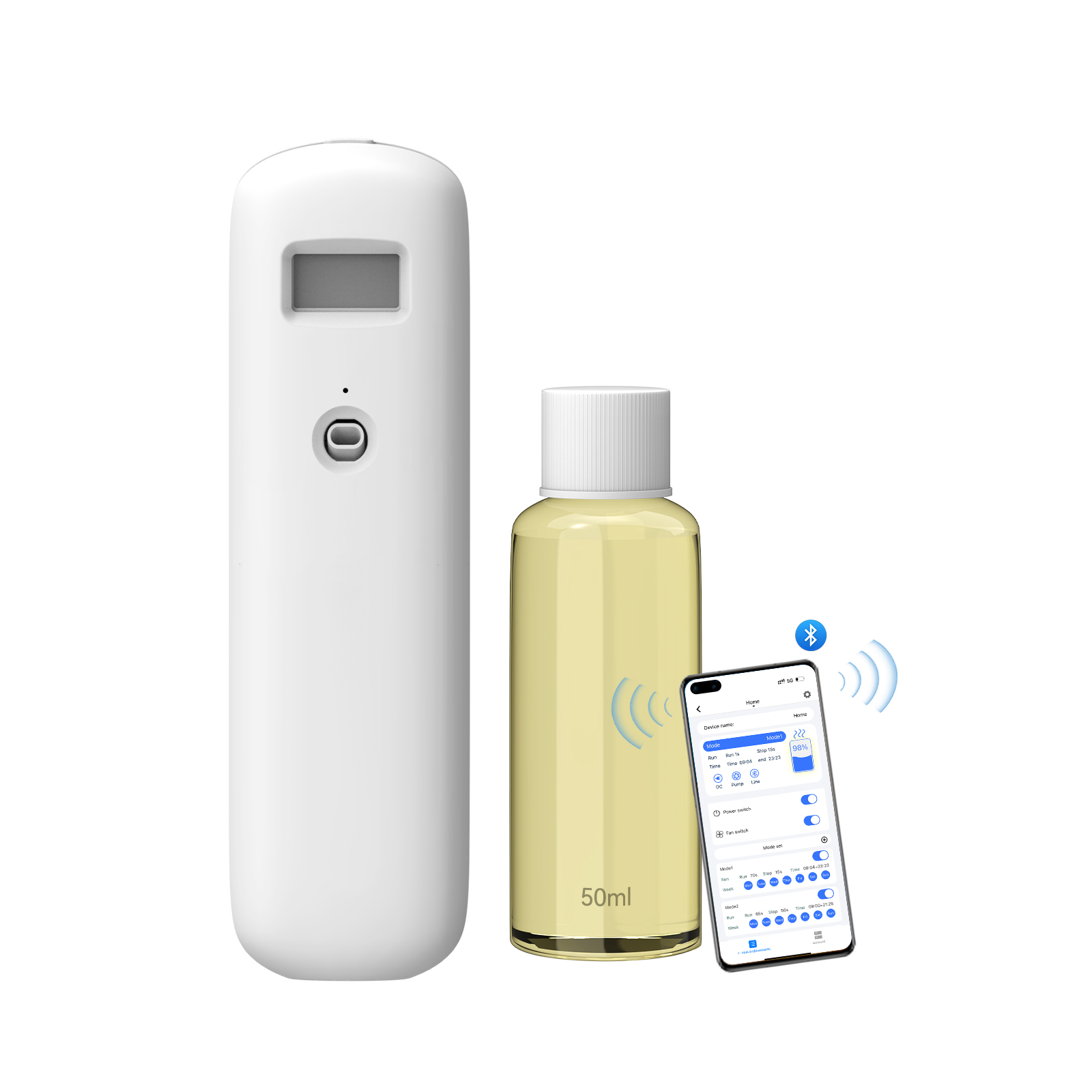 Slimme etherische olieverspreider Home Plug-in diffuser met LED-scherm Visuele intelligente bediening met timer voor thuiskantoor Hotel