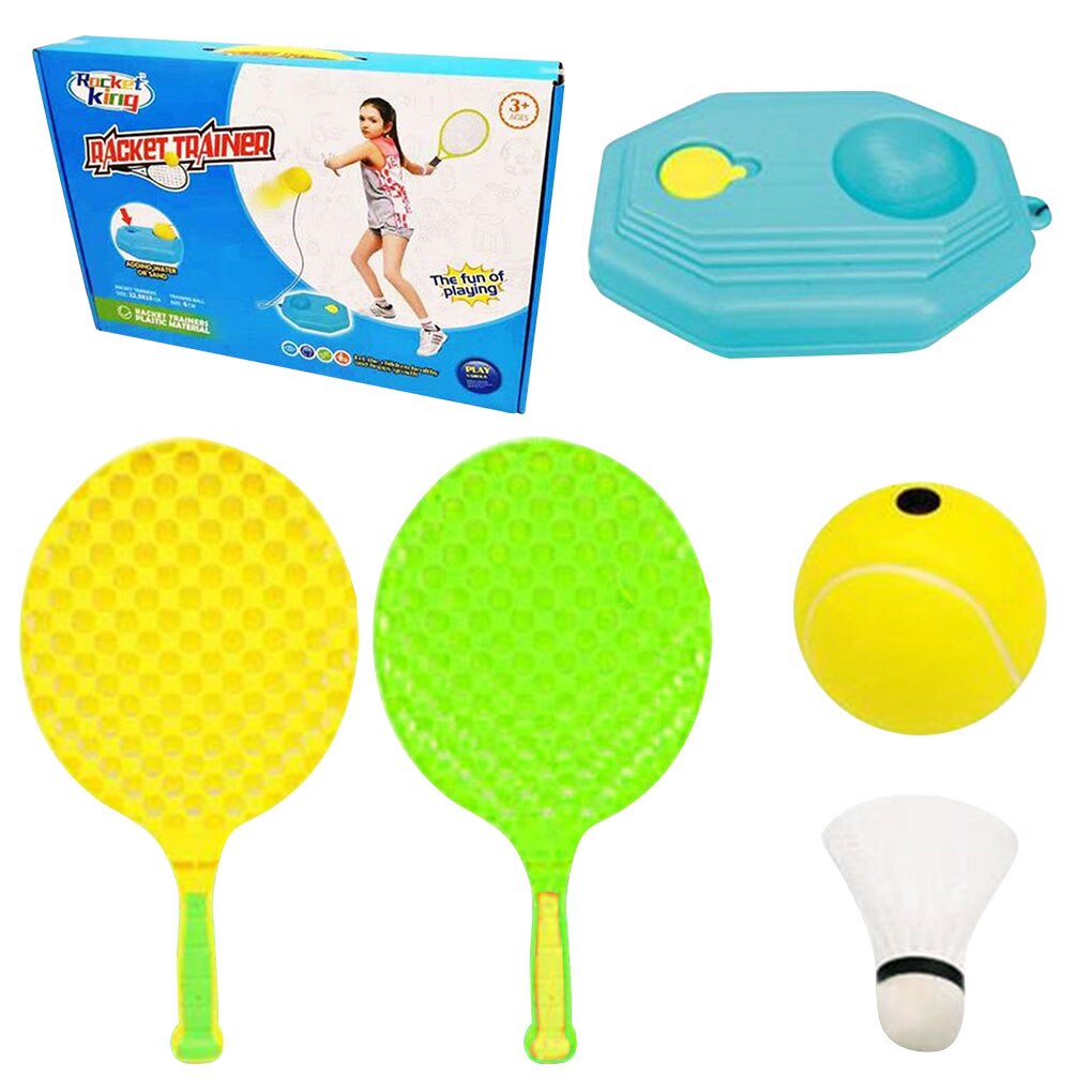 Entraîneur de Tennis, outil de base pour exercer le Tennis, outil avec corde, battre des Singles, dispositif d'échauffement automatique à bande de caoutchouc: Package 2