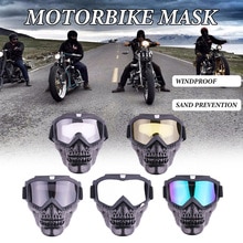 Sterk En Duurzaam Bril Schedel Masker Motorfiets Glazen Goggles Off-Road Bril Bivakmuts Gezichtsmasker Gezicht Shield