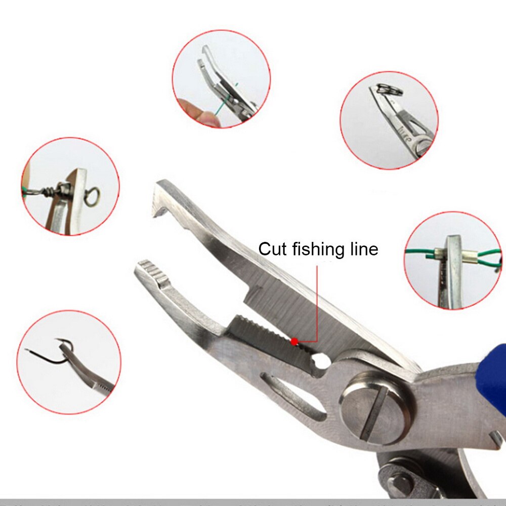 Fiske tång sax flätlinje lure cutter krokborttagare etc. tackla verktyg skärning fisk använda tang multifunktion sax