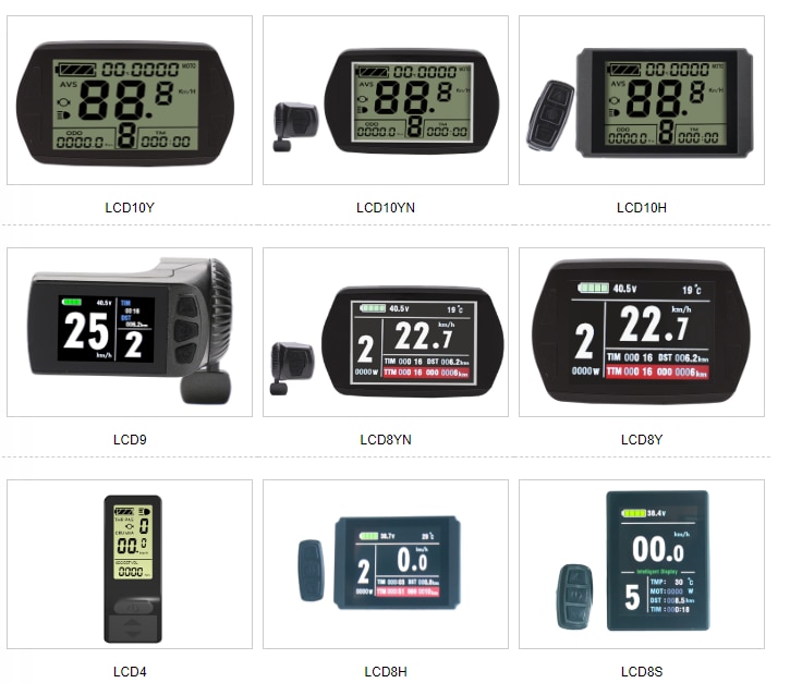 KT Serie Instrument LCD4 LCD10Y LCD10YN LCD10H LCD9 LCD8YN LCD8Y LCD4 LCD8H LCD8S Elektrische Fiets Control Smart Lcd-scherm