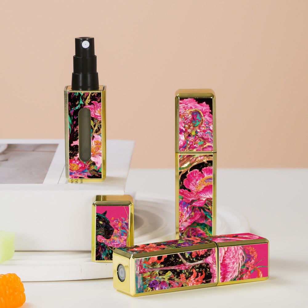 5ml mini parfumflesjes, leeg, draagbaar, lege cosmetische containers, navulbaar, opbergspray, draaibare sprayflacon