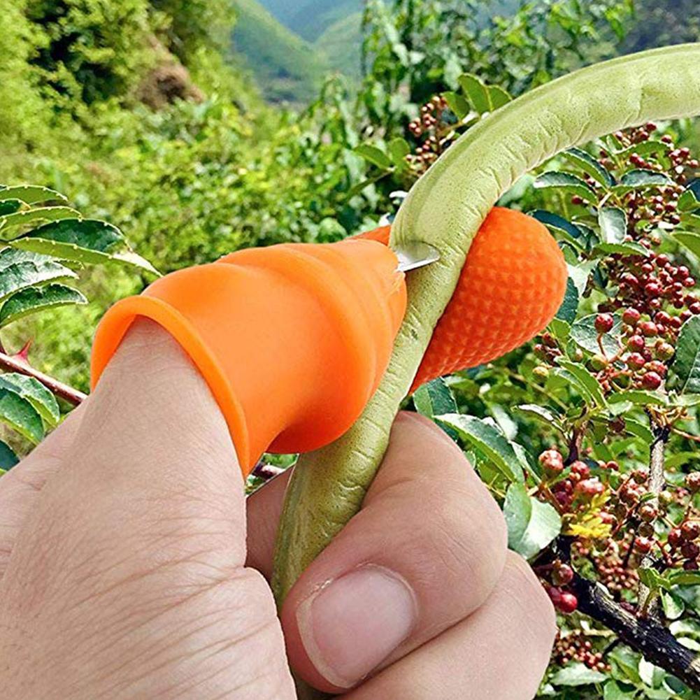 1Pc Plucking Device Thumb Knife For Cutting Vegetables Finger Selling Knife Agricultural P6L4