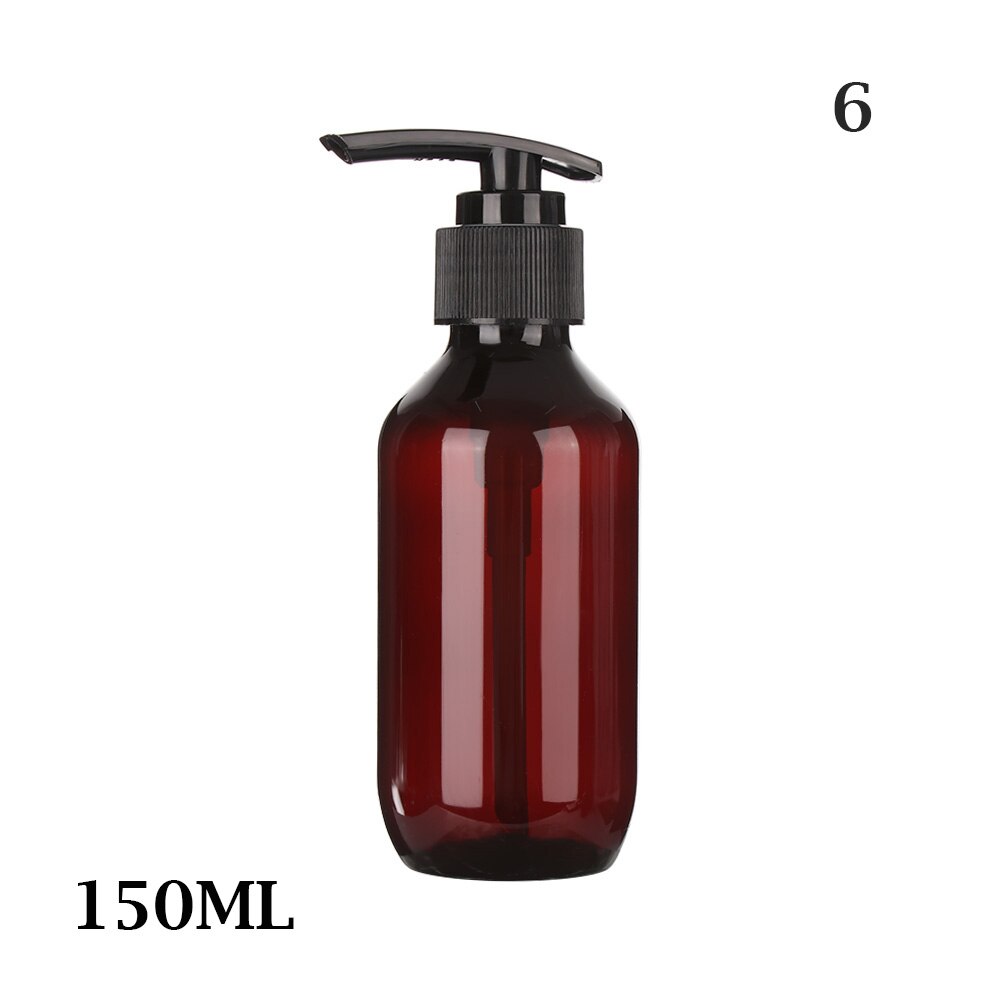 Soap Dispenser Refillable Lotion Container Plastic Liquid Shampoo Shower Gel Bottles Home Bath Supply 100/150/200/300/400/500ML: plum