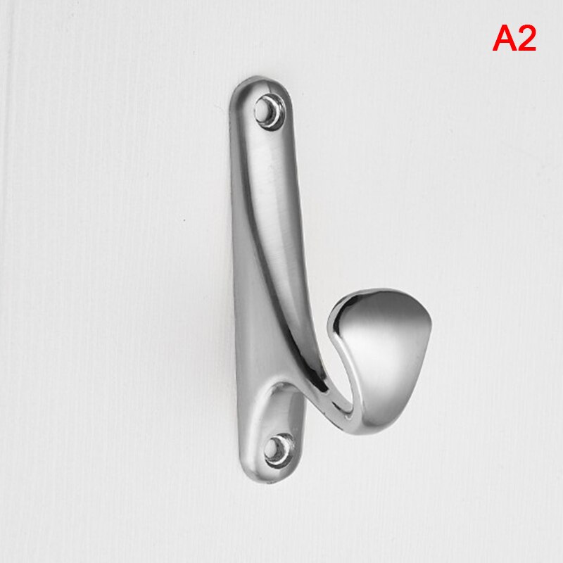 1pc Heavy Duty Coat Hooks Wall Mounted For Hat Hardware Dual Prong Retro Coat Hanger Black White Color