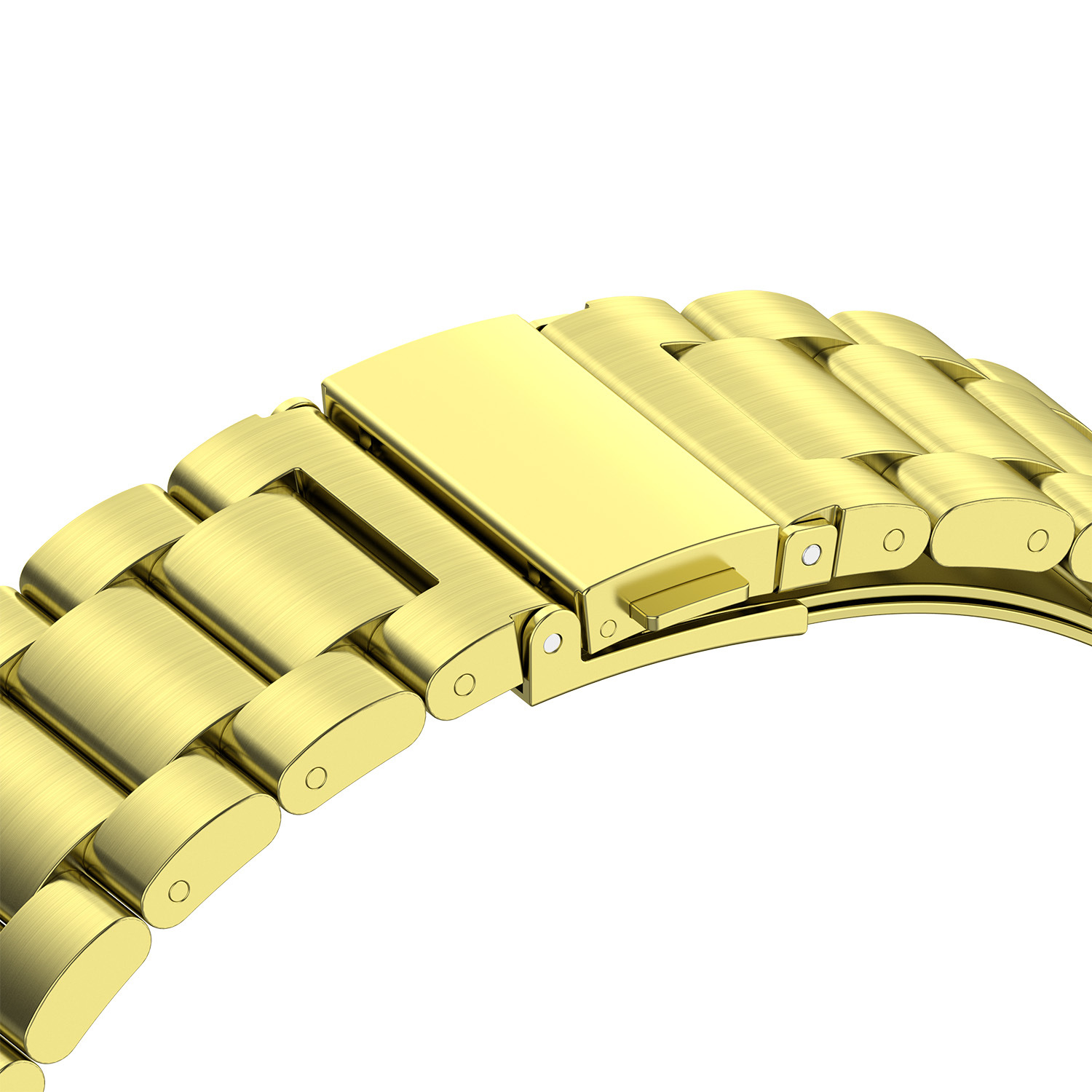 No Gap Correa Compatible con Samsung Galaxy Watch 4 Classic 46mm 42mm Pulsera de Repuesto, Sólido de Acero Inoxidable Correa de Reloj para Galaxy Watch4 44mm 40mm Smartwatch: Gold / Galaxy Watch4 44mm