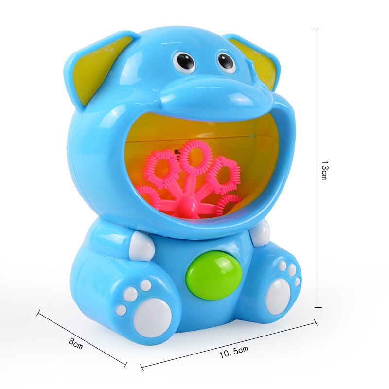 Cute Hippo Automatic Elephant Bubble Machine Gun Soap Bubble Blower Outdoor Kids Child juguetes brinquedos Toy for Kids