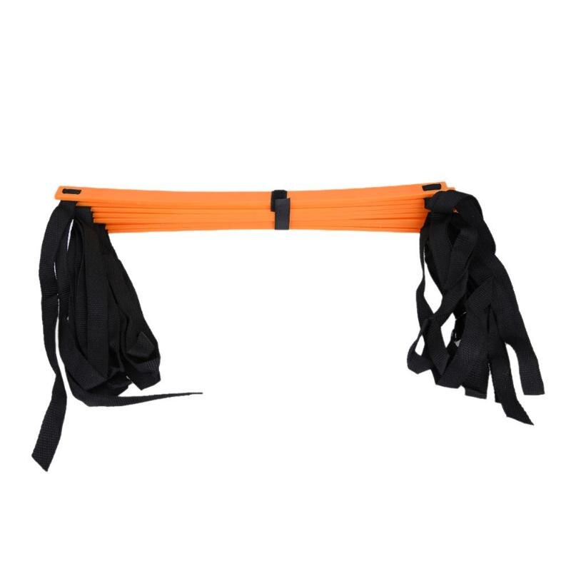 6/7/8/9/12/14 sprosse Nylon Straps Ausbildung Treppen Agilität Leitern Fußball Fußball tab Geschwindigkeit Leiter Sport Fitness Ausrüstung Heißer: 4M 8Rung Orange