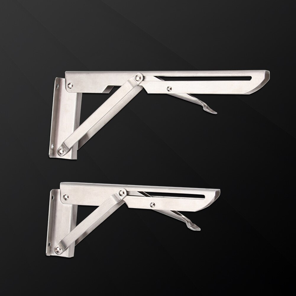 2 stk heavy duty støtte k-form bord foldehylde beslag trekantet opbevaringsholder hjemme vægmonteret hardware bakke