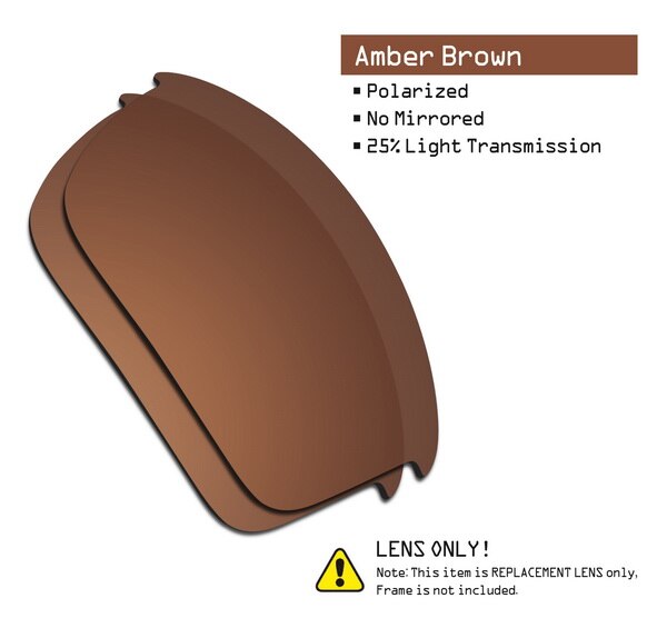 SmartVLT Polarized Replacement Lenses for Oakley Bottle Rocket Sunglasses - Multiple Options: Amber Brown