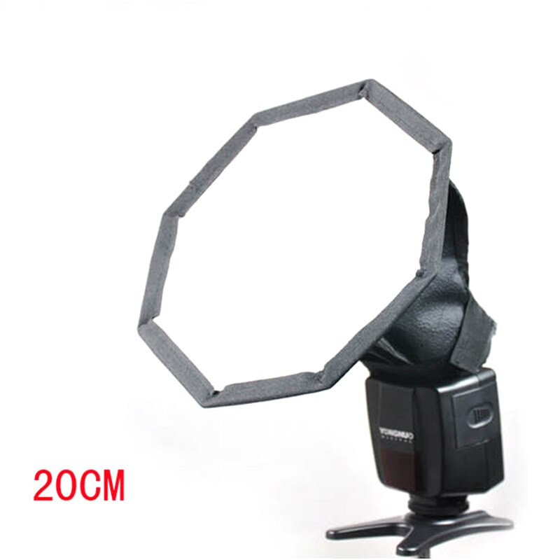 BIZOE 20cm 30cm Flash Speedlite Softbox Diffuser Photo Studio Accessoires voor Canon Nikon Pentax Sony: 20cm