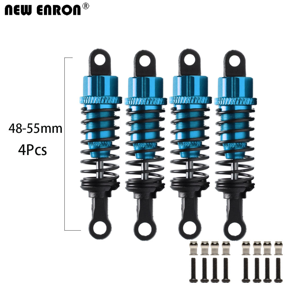 amortiguador de aceite de aleación de Metal ENRON 55mm para 1/18 RC Car WLtoys K929 A949-55 A959 A969 A979: Chocolate