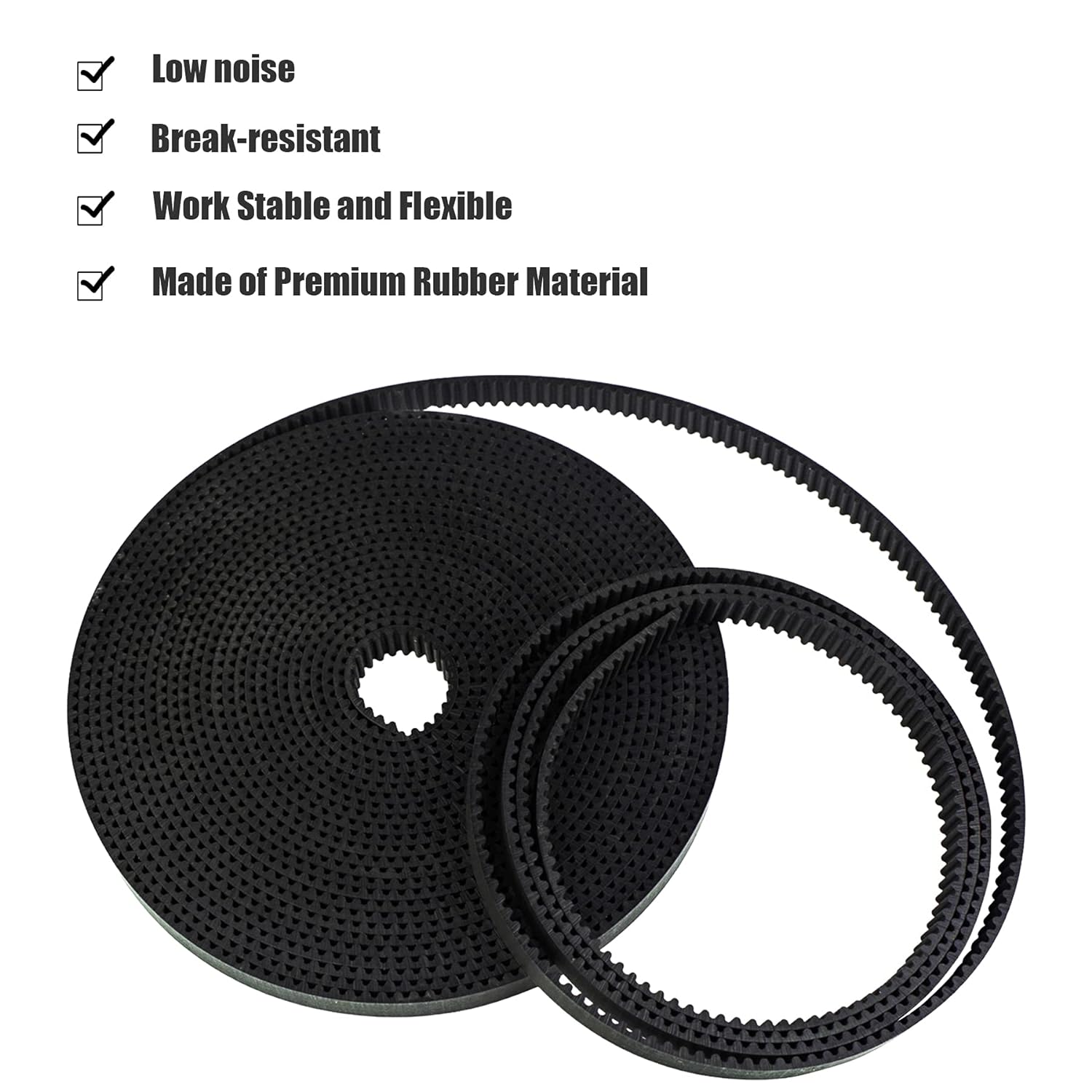 3D-Druckerteile X+Y-Achsen-Gummi-offener Zahnriemen 2GT Breite 6 mm für Creality Ender 3/5/pro/5S/V2/Pro/S1/ CR6 SE CR10/10S/10S Pro