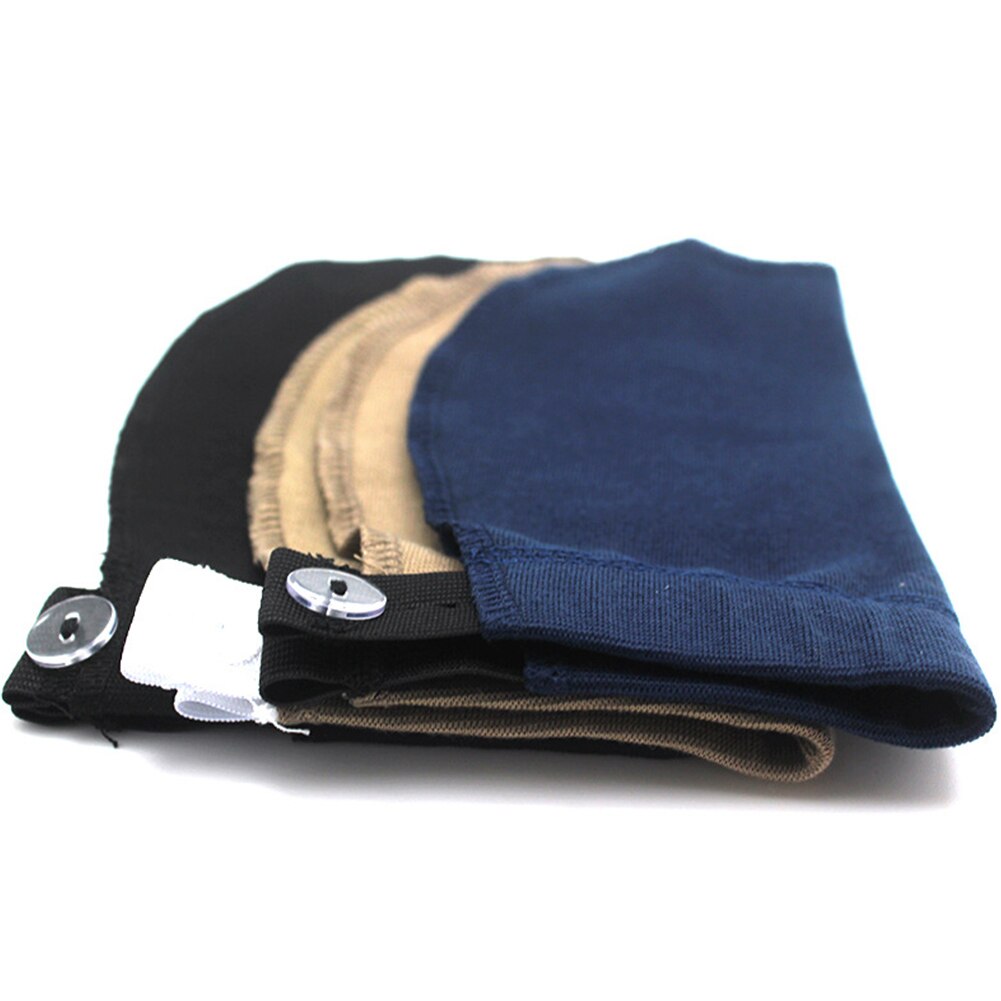 3pcs Maternity Wear Accessories Cotton Blend Solid Adjustable Pregnant Women Easy Apply Belly Belt Combo Elastic Waist Extender