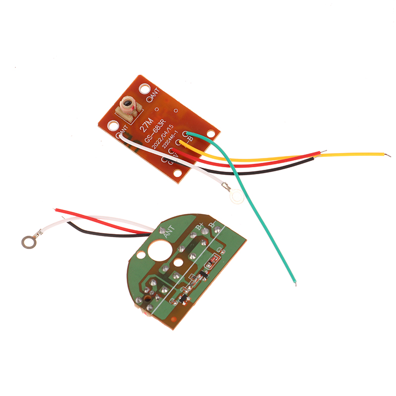 2CH RC Control remoto 27MHz circuito PCB transmisor y placa receptor sistema de Radio para coche camión juguete