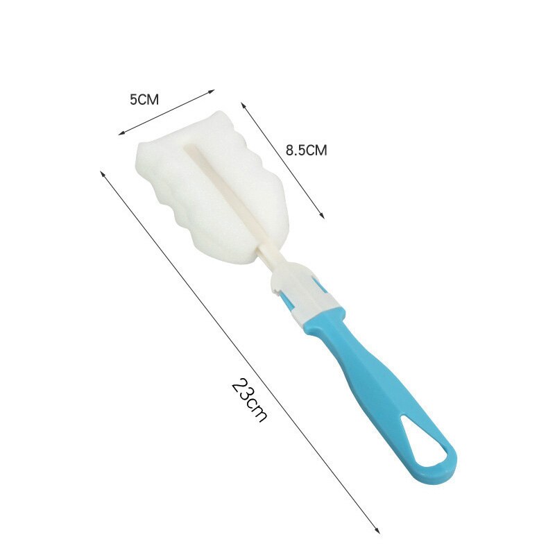 Lange Handvat Babymelk Zuigfles Spons Borstel Tepel Cleaner Multifunctionele Huishoudelijke Cup Reinigingsborstel Baby Accessoires: B Style