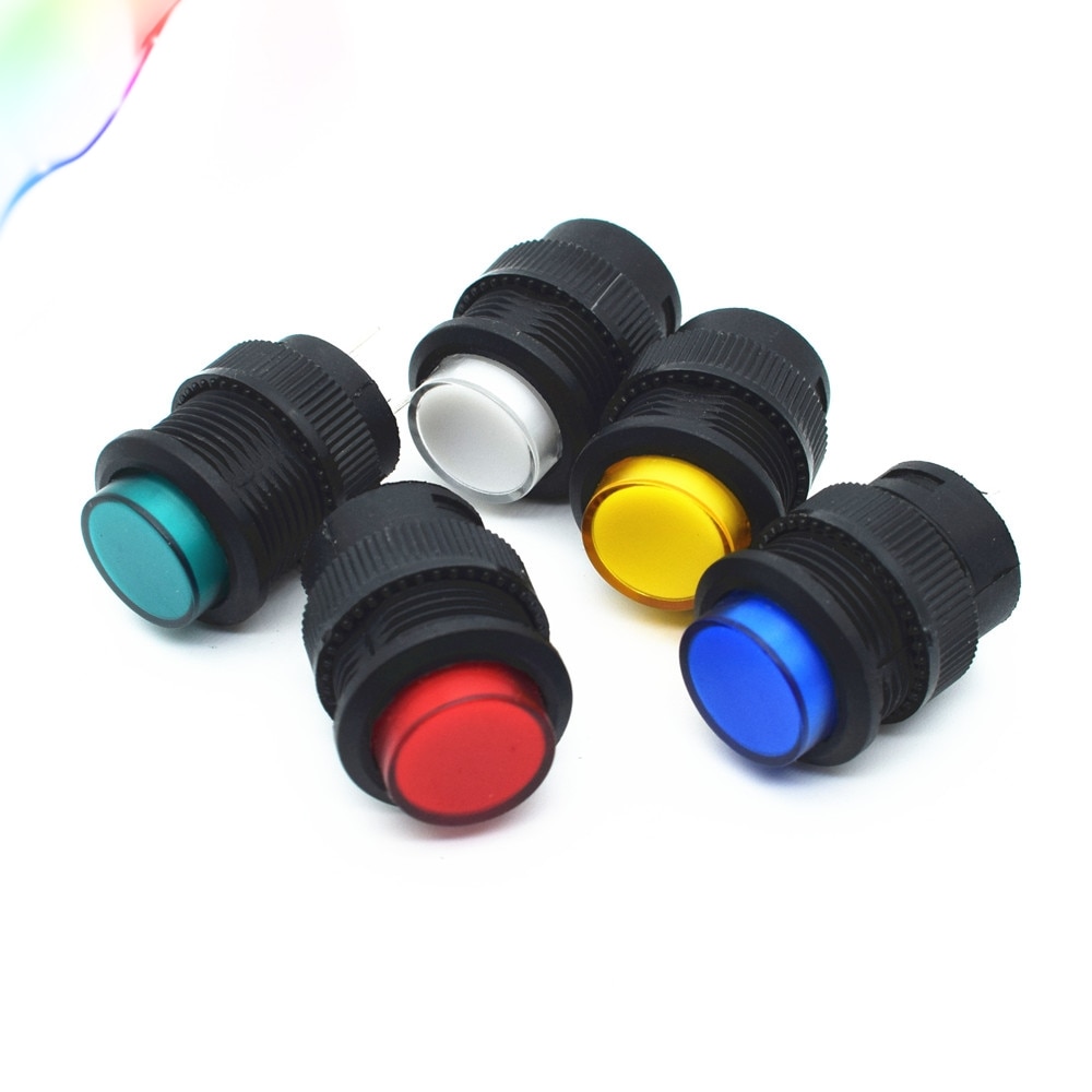 16mm Self-locking push button switch with LED ON-OFF