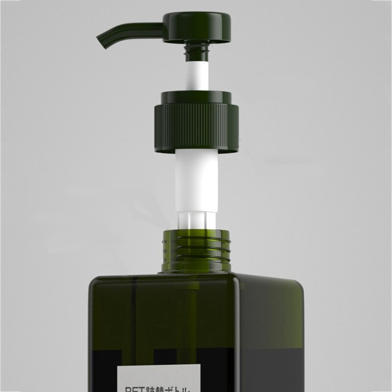 250/450/650ml plastic reisflesjes met lege, doorzichtige vierkante flessen, zeepschuim, schuimpomp, vloeibare douchegel, schuimpomp