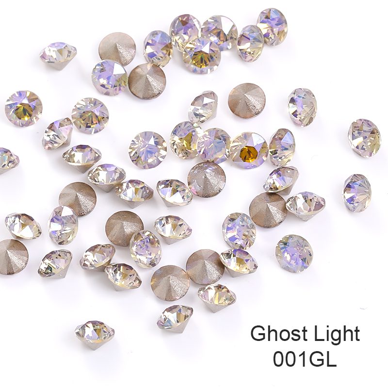 5Mm 50Pccs/Pack Jewerly Edelsteen 32 Snijden Gezichten Diamanten Ring Earring Crystal Xirius Steen K9 Kristallen Nail decoraties: Ghost light