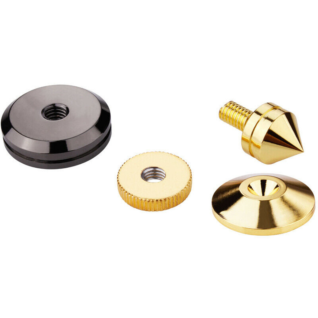 Gold Speaker Spike met floor discs Stand Voet Isolatie Spikes Grandado