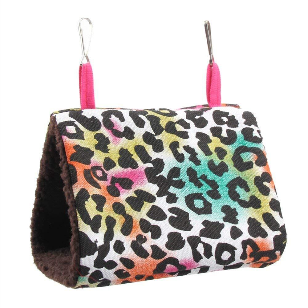 Jaula colgante de felpa gruesa para pájaros, hamaca de nido de loro para mascotas, jaula cálida de invierno para pájaros, juguetes para cama, casa de hámster, tienda de campaña: A / M