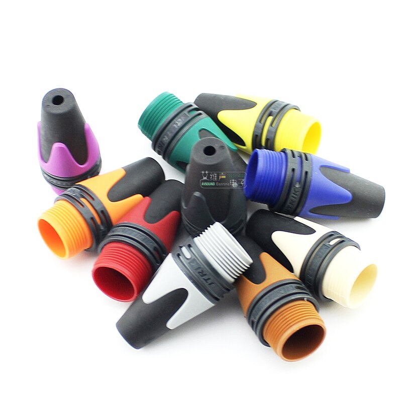 1pcs/10pcs BXX NEUTRIK color xLR plug tail sleeve left and right channel color identification for NC**XX NC3FXX NC3MXX