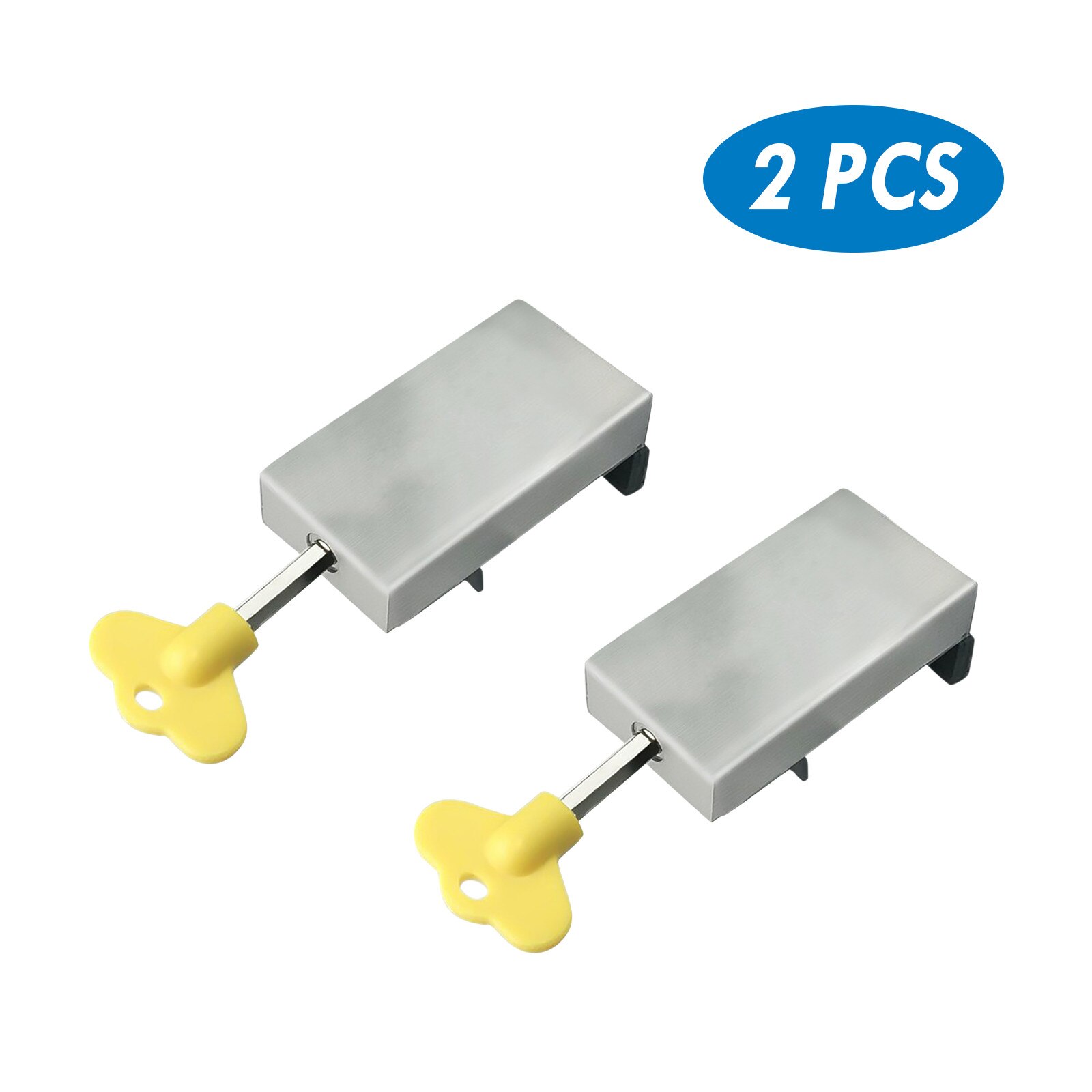 40# 2/4PCS Adjustable Sliding Window Aluminum Stop Locks Security Door Frame With Keys Home Office Security Lock Window