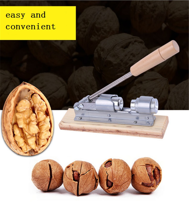 Electroplated golden mechanical walnut opening machine / nut clipper / walnut opener