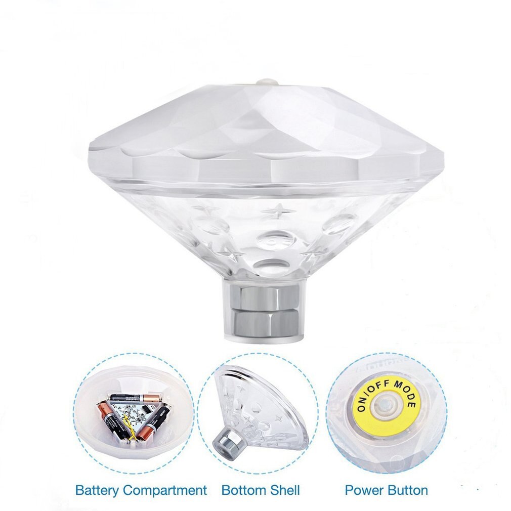 RGB Tauch Licht Unterwasser LED Licht Schwimmbad Licht Batterie Betrieben Garten Party Dekoration Lampe Teich Lampe