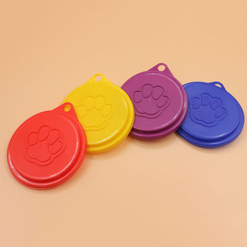 5pcs Tin Deksels Hond Kat Huisdier Voedsel Kan Covers Standard Sized helpen om de resterende voedsel verse Darm afdichting Deksel Plastic hond kom