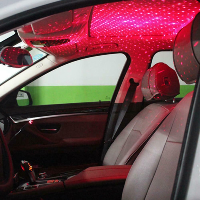 Universal LED Car Roof Star Night Lights Interior Ambient Atmosphere Galaxy Lamp USB Plug Light Decoration Light