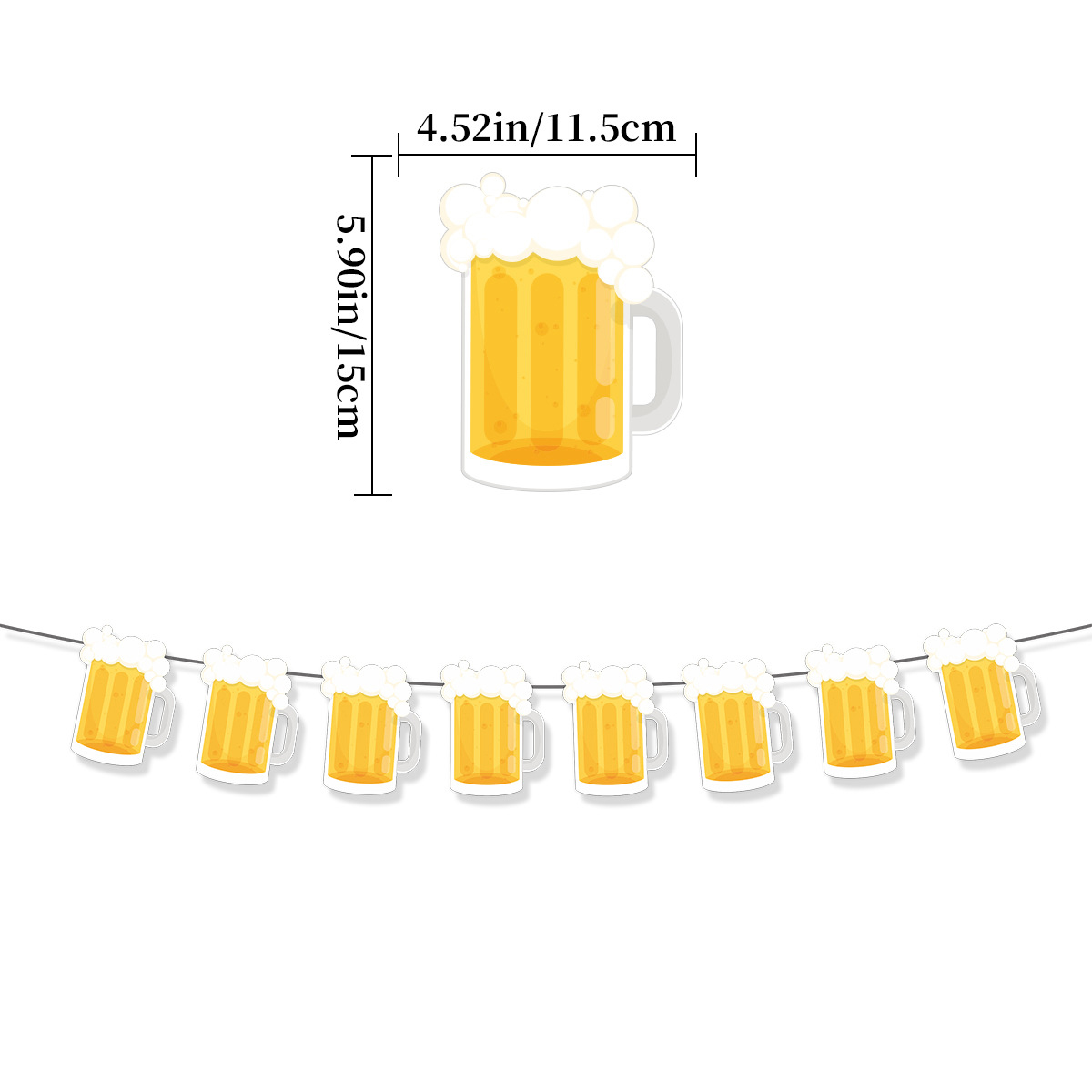 Oktoberfest Theme Party Banner Spiral Hanger Cake Topper for Adult Birthday Oktoberfest Beer Party Background Decoration: VIOLET/紫罗兰