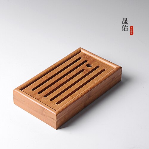 Bamboo Tea Tray Solid Bamboo Tea Board Tea set Tea Tools For Cup Teapot Crafts Tray,Chinese Culture Tea Set: A