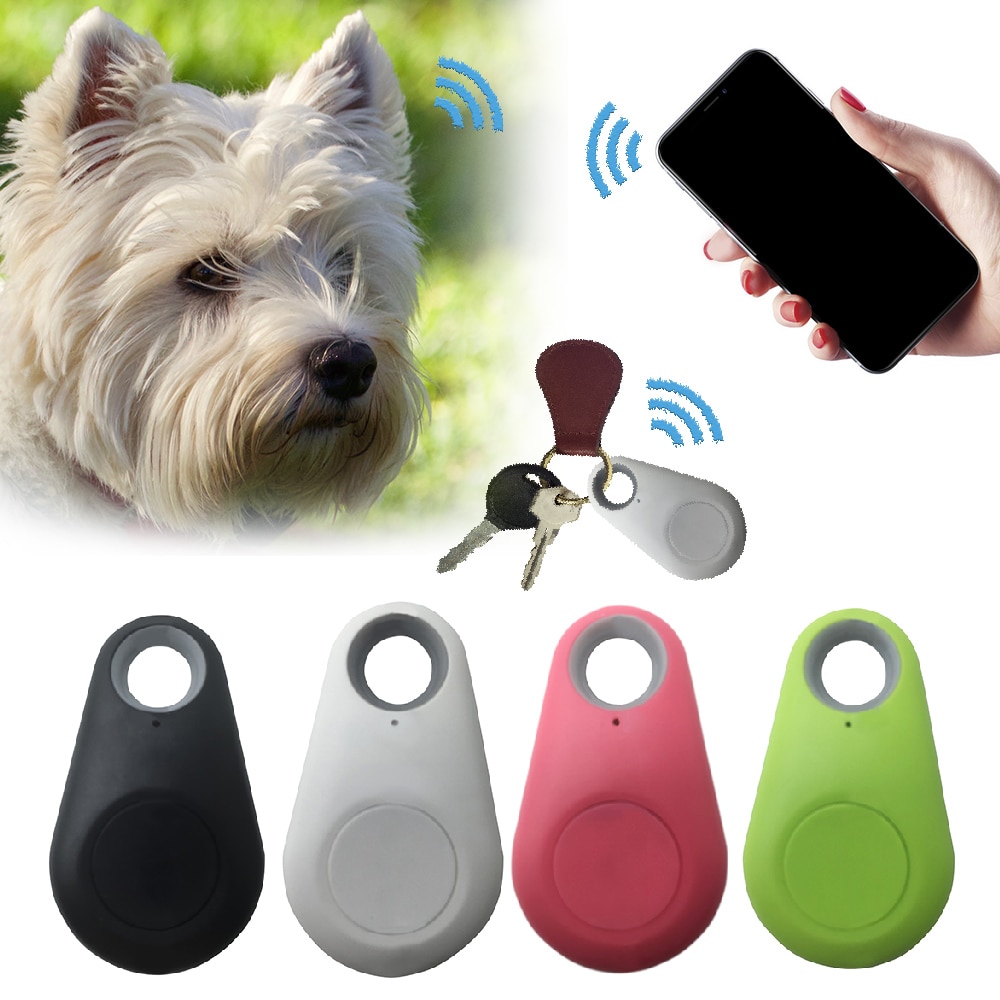 Smart mini tracker anti-förlorad vattentät bluetooth spårare för husdjur hund katt nycklar plånbok väska barn trackers sökutrustning