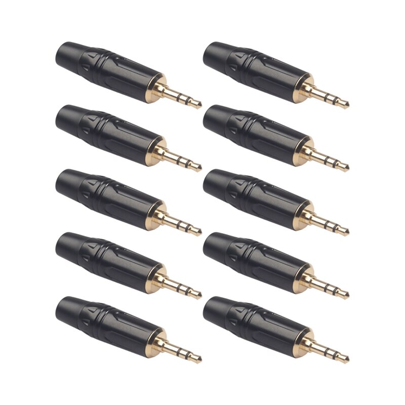 -3.5mm Male Earphone Cable Aux Audio Cable Diy Welding Plug for Diy Audio Cable, Earphone Cable, Car Aux Cable