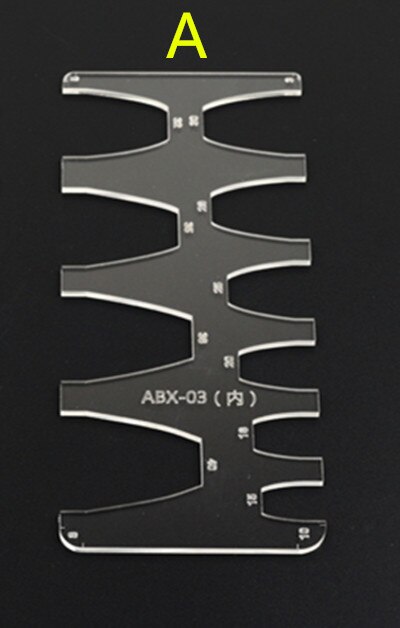 DIY Acrylic Leather Belt Tail Stencil Leather Clear Template Model Handmade Home Sewing Accessories Supplies: ABX-03