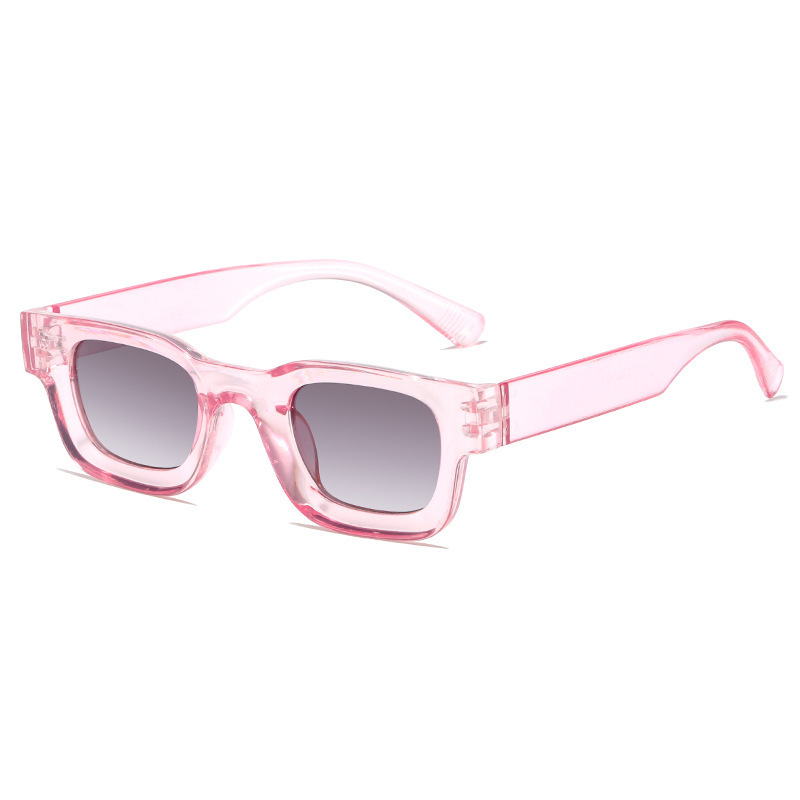 Gafas de sol rectangulares para mujer, lentes de sol ovaladas, cuadradas de de Vintage, antideslumbrantes, UV400: Blanco