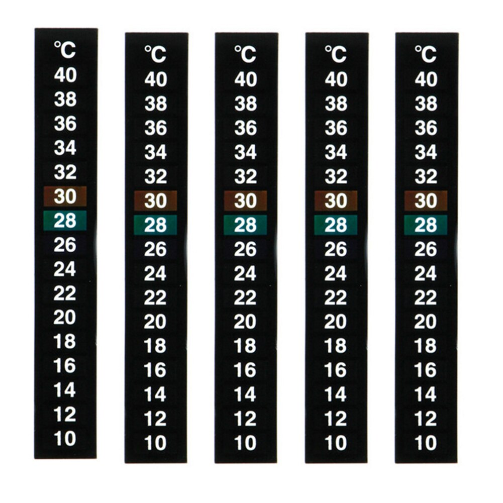 5Pcs Fish Tank Aquarium Thermometer Temperature Change Color