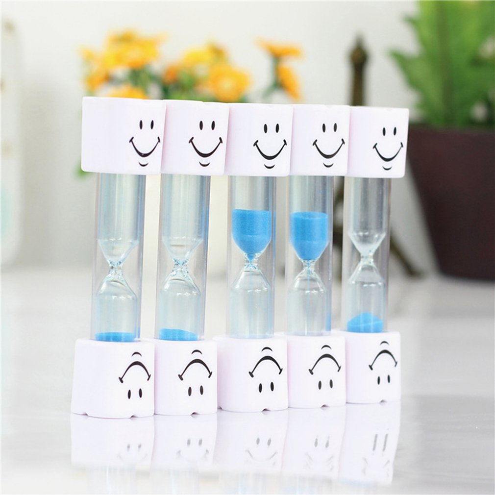 Lovely Smile Face Timer 3 Minute Teeth Toothbrush Brushing Timer Mini Smiling Face Hourglass Sand Clock Timer