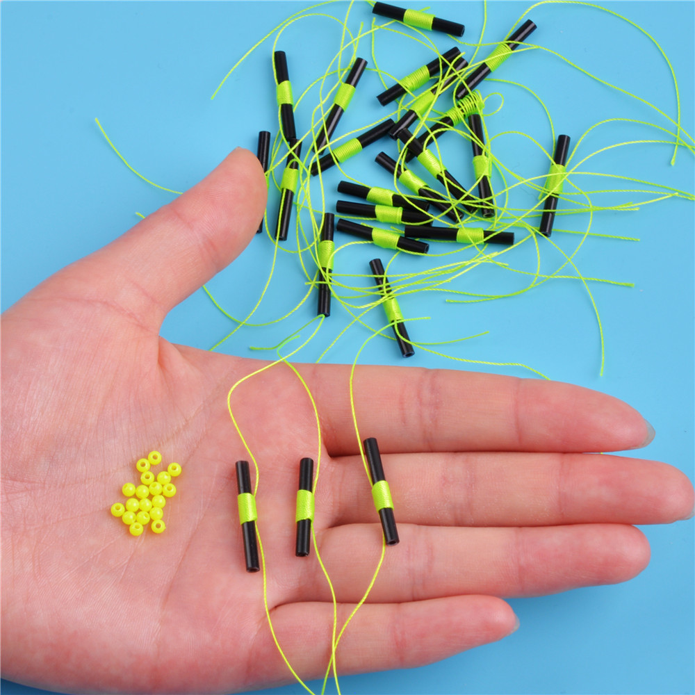 150 pièces Bobber arrêts Slip Bobber Stop Bobber bouchons pour ligne de pêche avec perles de pêche matériel de pêche en eau salée/eau douce: Rouge