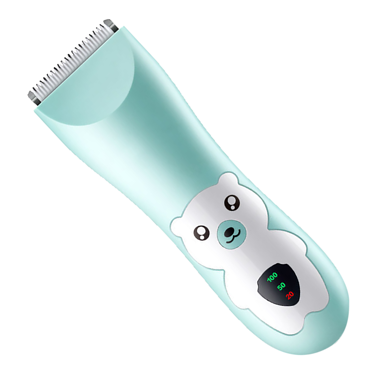 Quiet Baby Hair Clipper Electric Baby Hair Clipper Waterproof Cartoon Pattern Cordless with Combs for Toddlers