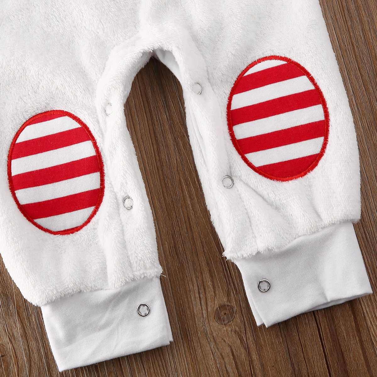 Di natale Del Capretto Del bambino Della Ragazza del Ragazzo 0-24M Vestiti di Inverno del Panno Morbido Pupazzo di Neve Pagliaccetto Della Tuta vestito