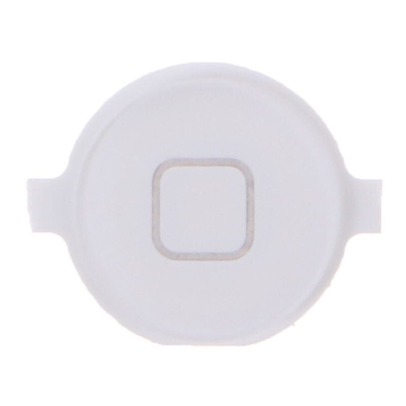 1 Pc Home Menu Button Replacement Return Key Cap Rubber Gasket Holder Repair Part for Apple iPod Touch 4: White