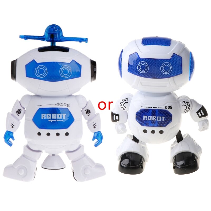 Electronic Walking Dancing Robot Toys With Music Lightening For Kids